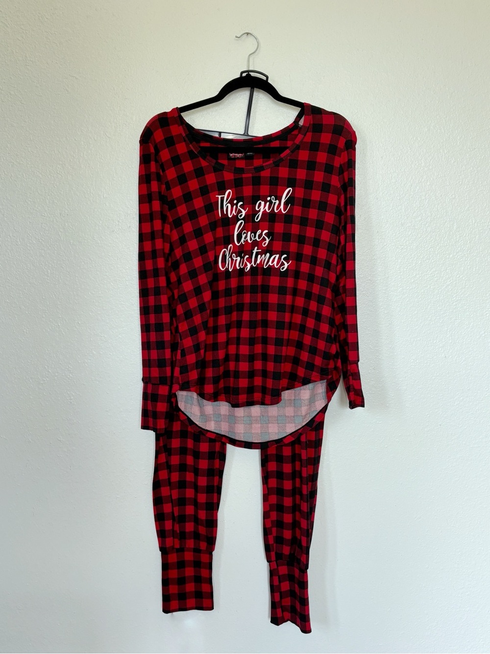 Red & Black Plaid Christmas Pajama Set